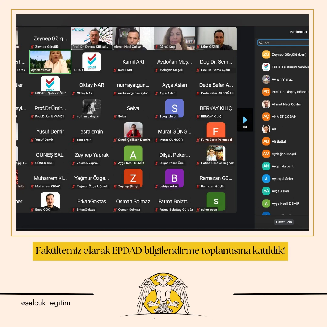 Eğitim Programları Değerlendirme ve Akreditasyon Derneği (EPDAD) Bilgilendirme Toplantısı Yapıldı